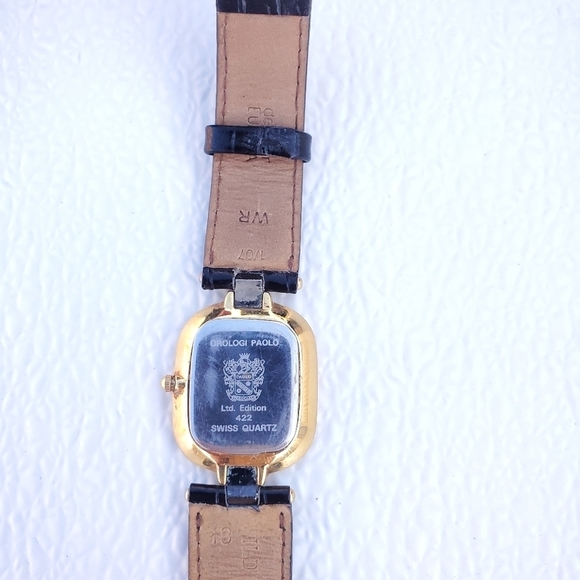 Vintage Paolo Gucci Swiss Quartz Ltd Edition 422 Watch Alligator Band in Box - Picture 4 of 10